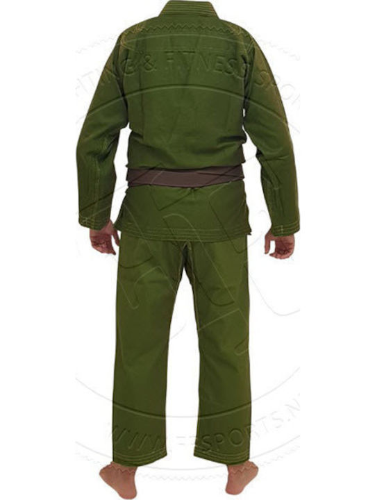 Booster Men's Brazilian Jiu Jitsu Jacket Green