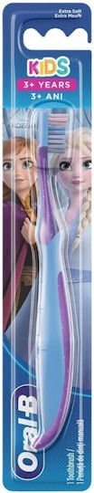 Oral-B Frozen Children's Toothbrush For 3+ Years Blue-Silver