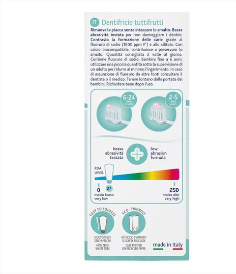 Chicco Βρεφική Οδοντόκρεμα για 1+ Χρονών με Γεύση Fruit Mix 50ml