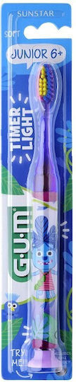 GUM Light Up 903 Children's Toothbrush for 6+ Years Purple