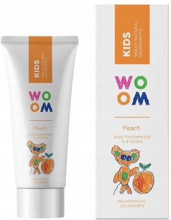 Woom Kinderzahnpasta Für 3+ Jahre Mit Pfirsich Geschmack 50ml