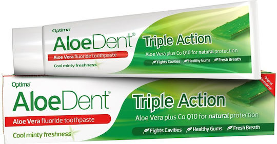Optima Aloe Dent Paste de Dinți Pentru Copii Pentru 3+ Ani 3 Bucăți Cu Aromă de Afine Fără Fluor 50ml