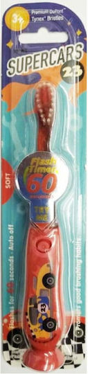 B-Brite Flash Timer Παιδική Οδοντόβουρτσα για 3+ Χρονών Red