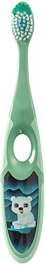 Jordan Step 2 Детска Четка за Зъби за 3+ Години Polar Bear Olive Mint