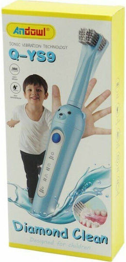Andowl Bear Children's Electric Toothbrush with Chronograph Mple with Replacement Heads