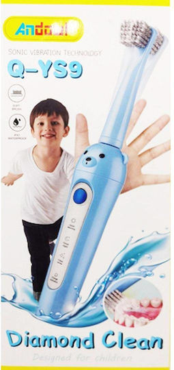 Andowl Bear Children's Electric Toothbrush with Chronograph Mple with Replacement Heads