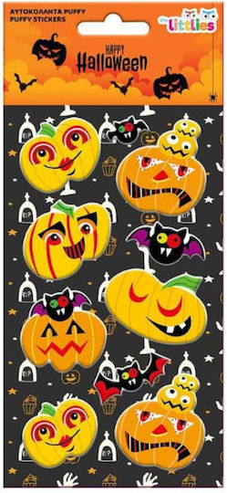 The Littlies Halloween Puffy Αυτοκόλλητα (Verschiedene Designs/Sortiment von Designs) 1St