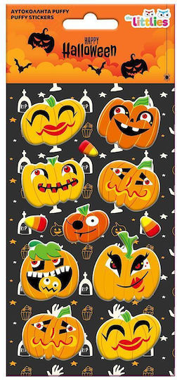 The Littlies Halloween Puffy Αυτοκόλλητα (Verschiedene Designs/Sortiment von Designs) 1St