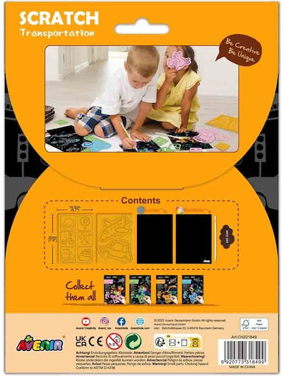 Avenir Malerei Scratch Transportation für Kinder 3+ Jahre alt+ Jahre