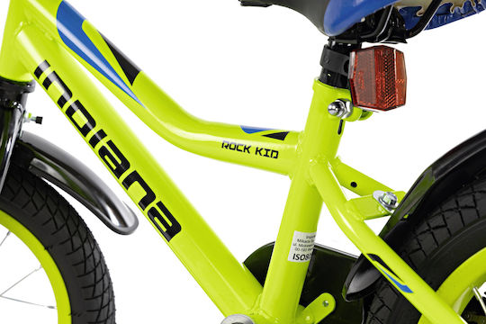 Indiana Rock 14" Bicicletă pentru copii BMX cu Cadru din Aluminiu (2024) Verde