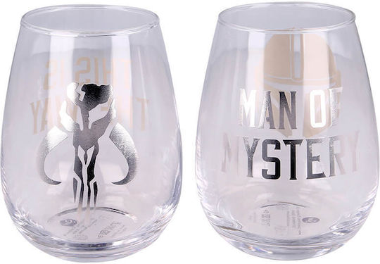 Paladone Mandalorian Set of Glasses Water made of Crystal 510ml 2pcs
