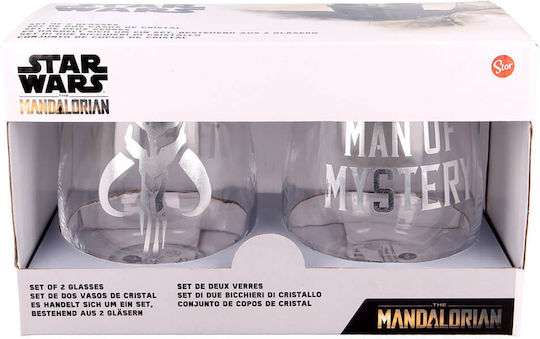 Paladone Mandalorian Set of Glasses Water made of Crystal 510ml 2pcs