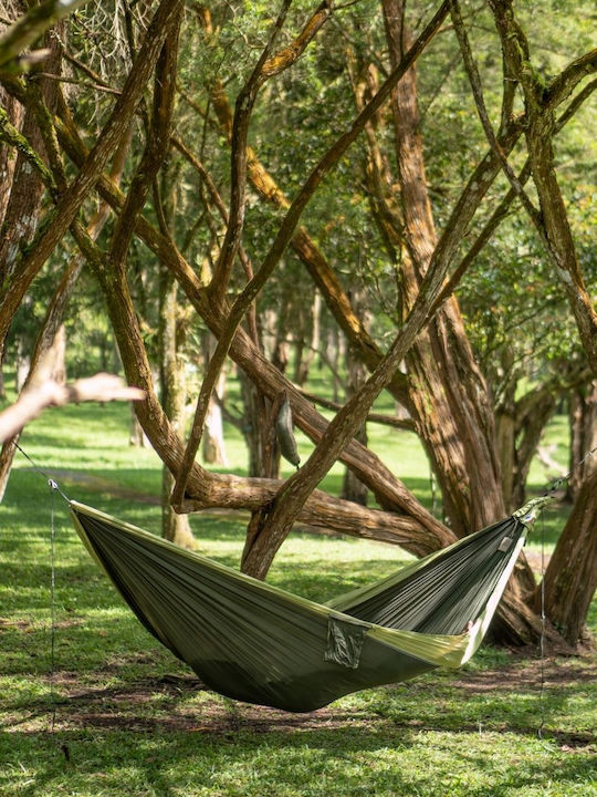 Ticket To The Moon Ticket Parachute Double Hammock Green 320x200cm