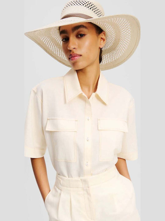Karl Lagerfeld Fabric Women's Hat Beige