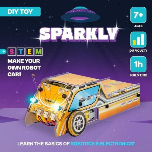 CircuitMess Παιχνίδι Κατασκευών Sparkly Diy Robot Car για Παιδιά 7+ Ετών
