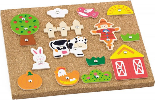 Viga Toys Wooden Construction Toy Hammer Mosaic Set for Children 3+ years+ Years