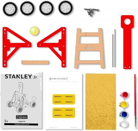 Stanley Jr Toys Wooden Construction Toy Catapult for Children 5+ years+ Years
