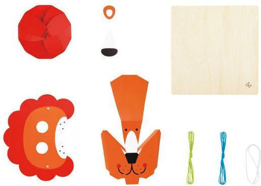 Hape Papier-Bauspielzeug Brave Lion Look für Kinder ab 4+ Jahre Jahren