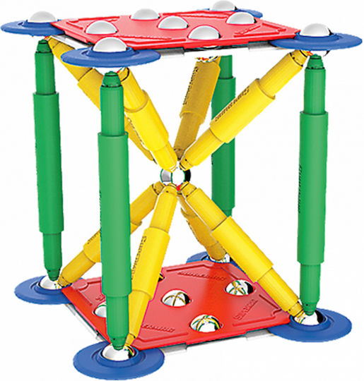 Plastwood Magnetisches Bau- und Konstruktionsspielzeug Classic Primary Für Kinder Ab 3 Jahren