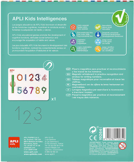 Apli Kids Μαγνητικό Παιχνίδι Κατασκευών για Παιδιά 3+ Ετών