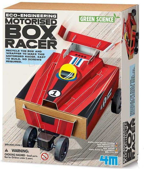 4M Jucărie de Construcție din Hârtie Motorised Box Racer pentru Copii 5+ ani+ Ani