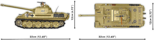 Cobi Bausteine Panzer V Panther G Pudel 1133Stück