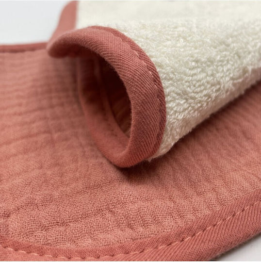 Smikkels Muslin Shoulder Burp Cloths Pink 30x60cm. 2pcs