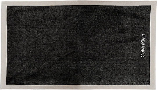Calvin Klein Πετσέτα Θαλάσσης Βαμβακερή Μαύρη 170x90εκ.