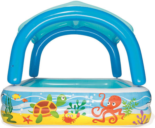 Bestway Children's Round Swimming Pool 265lt Inflatable 147x122cm Light Blue
