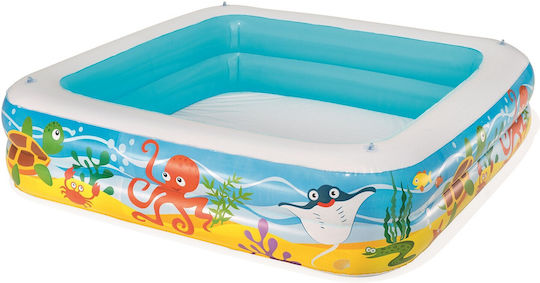 Bestway Children's Round Swimming Pool 265lt Inflatable 147x122cm Light Blue