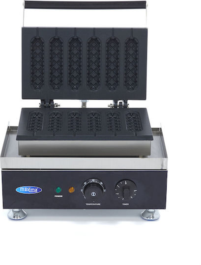 Maxima Gewerbliches Waffeleisen Einzeln für Waffeln in Form von Stick 09374242