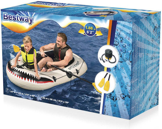 Bestway Inflatable Boat 2 People with Oars 188x98cm