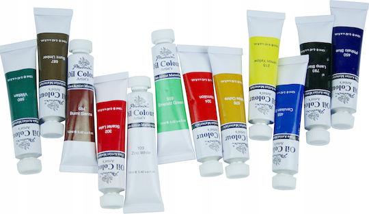 Phoenix Arts Oil Colour Set Oil Colours Set 12ml 12pcs