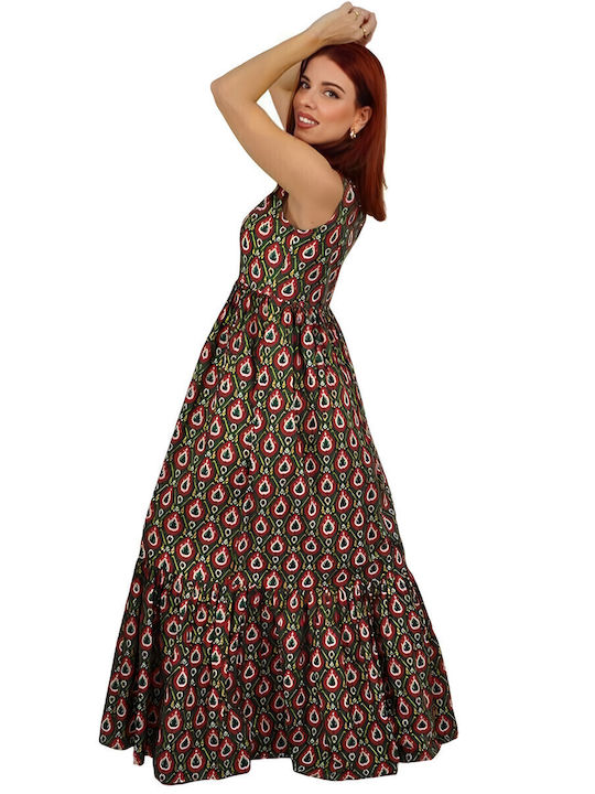 Summer Maxi Shirt Dress Green