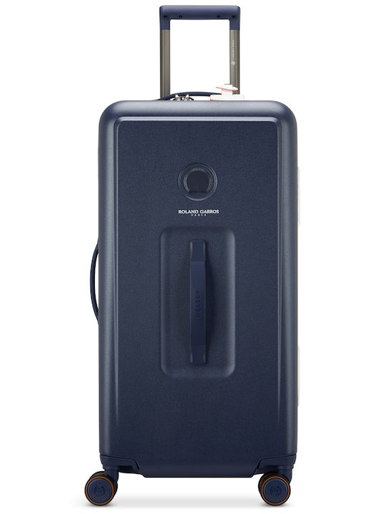 Delsey Turenne 2.0 Large Hard Dark Blue Suitcase With 4 Wheels Height 73cm