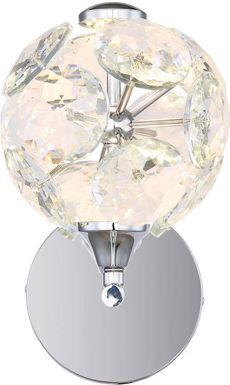 Globo Lighting Φωτιστικό Τοίχου Ασημί