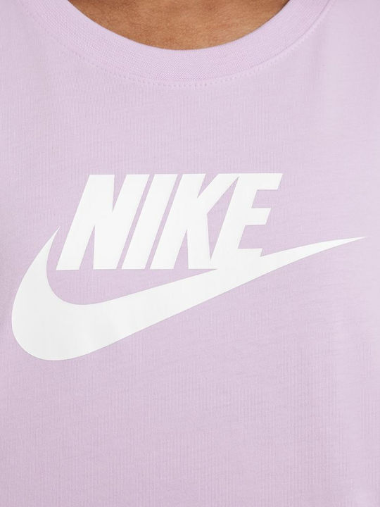 Kids' Crop Top Short Sleeve Lilac Sportswear Crop Futura