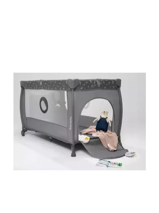 Lionelo Stefi Plus Playpen 2 Levels with Mattress Olive Green