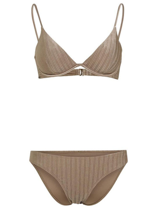 Rockley Set Bikini Καφέ