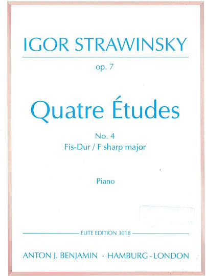Strawinsky Vier Studien Nr. 4 in Fis-Dur