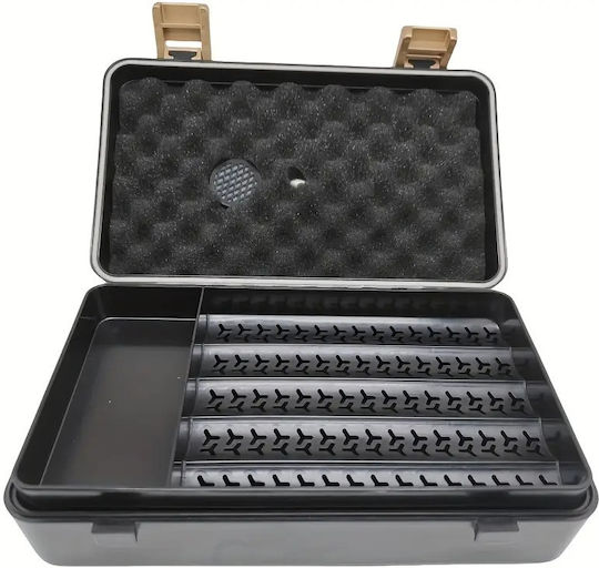 Panora Kunststoff Fall Befeuchter für Zigarren 11 mit Hygrometer 21cmx12cmx5cmcm.