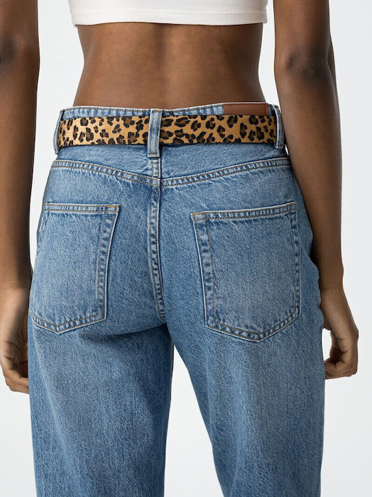 Ψηλόμεσο Γυναικείο Jean Παντελόνι σε Mom Εφαρμογή Blue