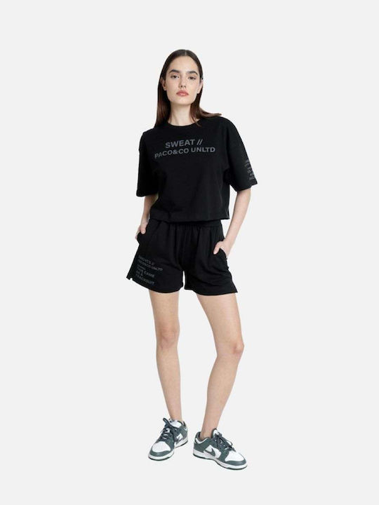 Γυναικείο Σετ με Σορτς Black