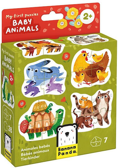 Kids Puzzle Baby Animals for 2+ years+ Years Banana Panda
