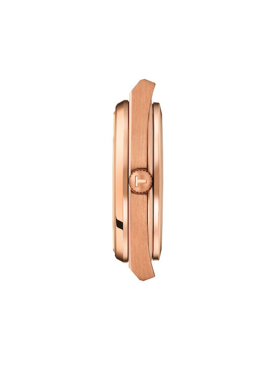 Tissot T-classic Prx Men's Watch 40mm Battery with Pink Gold Metal Bracelet