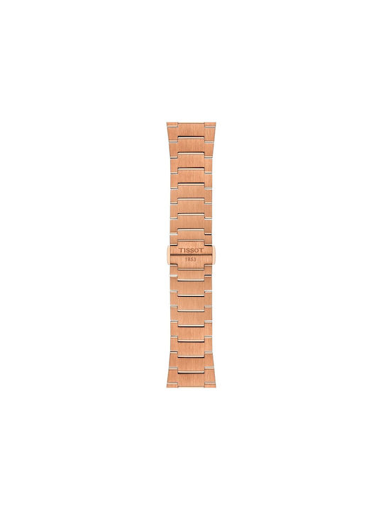 Tissot T-classic Prx Men's Watch 40mm Battery with Pink Gold Metal Bracelet