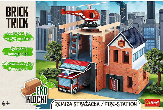 Trefl Ceramic Construction Toy Brick Trick Xl Fire Station