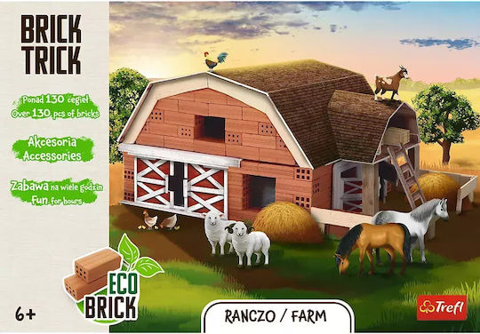 Trefl Keramik-Bauspielzeug Brick Trick L Farm