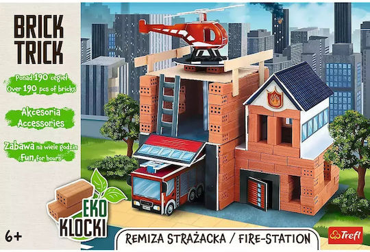 Trefl Ceramic Construction Toy Brick Trick Xl Fire Station