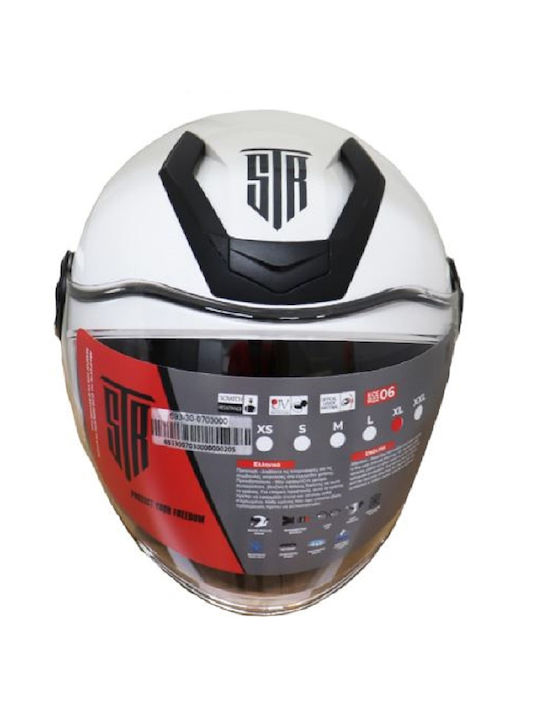 STR Motorradhelm Jet ECE 22.06